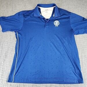 Adidas Climacool Polo Men's XL Blue Mason City Country Club of Iowa Embroidered